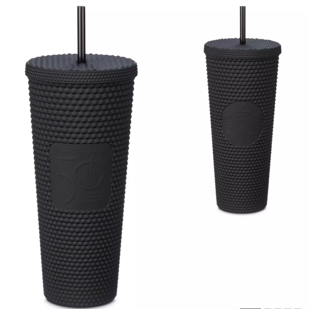 NEW Walt Disney World 50th Anniversary Geometric Starbucks Tumbler with Straw